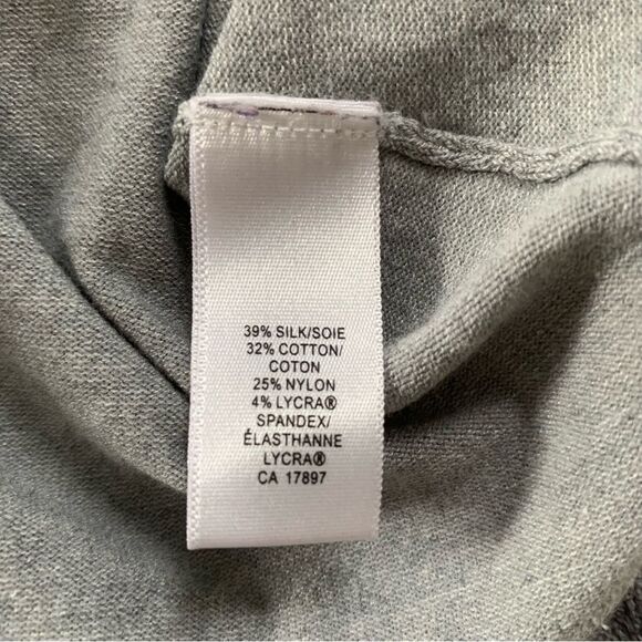 Banana Republic Grey Silk Blend Pearlized Button Cardigan Sweater - Picture 5 of 6